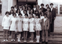 Выпуск 8-го класса восьмилетней школы №66 Вернойхен, июнь 1975